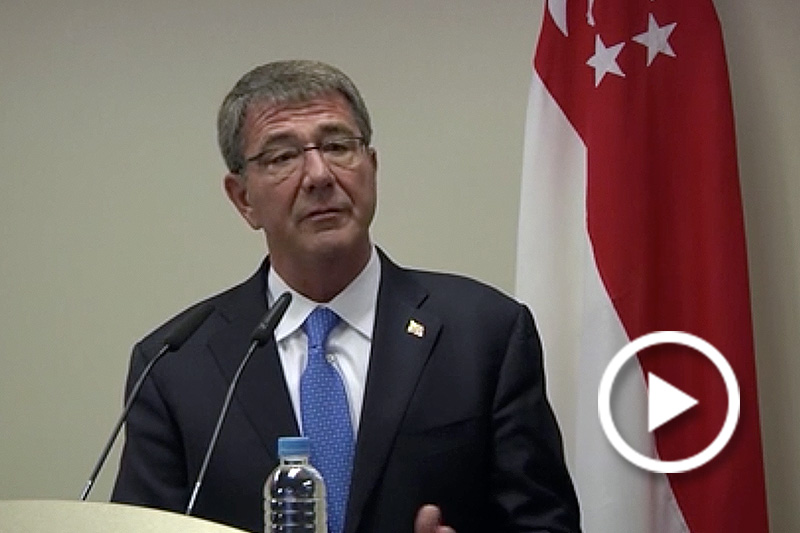 Click to watch video of Carter News Conference in Singapore