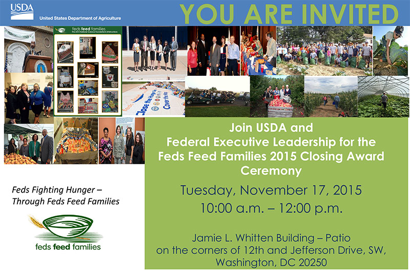 Feds Feed Families 2015 Closing Award Ceremony Poster