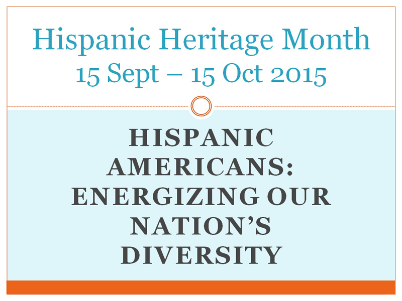 Hispanic Heritage Month 2015 Powerpoint Presentation