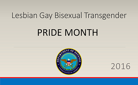 Lesbian, Gay, Bisexual, and Transgender (LGBT) Pride Month Presentation 2016