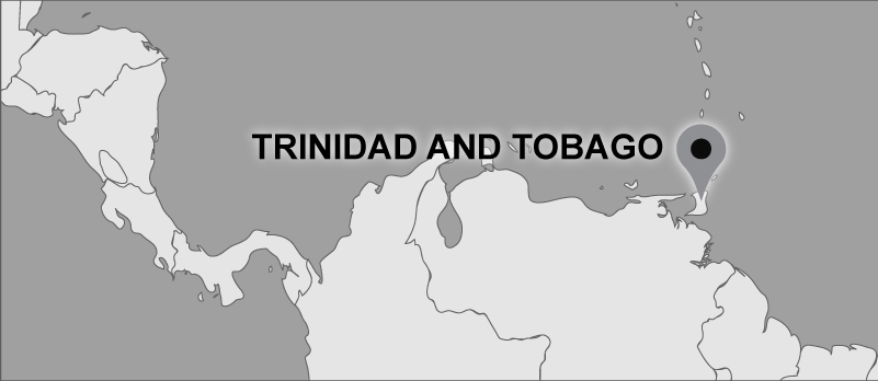 Map of Carter travel locations: Trinidad and Tobago