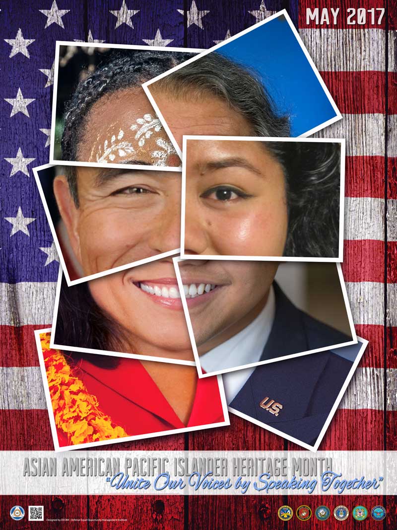 Screen grab of Asian American Pacific Islander Heritage Month 2017 Poster.