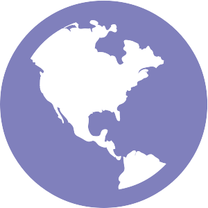 A globe icon