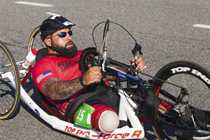Military Athletes Participate in Cycling during Warrior Games