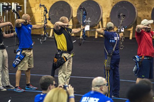 Military Athletes Participate in Archery for Warrior Games