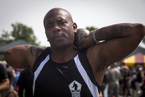 Military Athletes compete in Field Events for Warrior Games