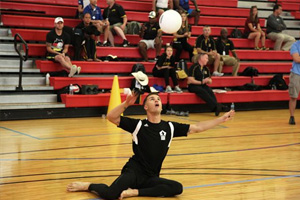 Army, Navy Compete in Sitting Volleyball at 2015 DoD Warrior Games