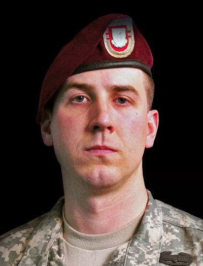 Portrait of Army Staff Sergeant Ryan Pitts