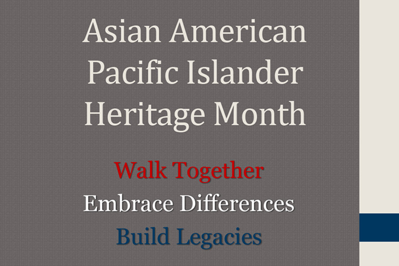 Asian American Pacific Islander Heritage Month Presentation Cover.