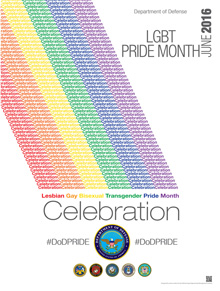Screen grab of Lesbian, Gay, Bisexual, and Transgender (LGBT) Pride Month 2016 Poster.
