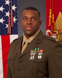 Portrait of Marine Corps Maj. LaBarron L. McBride